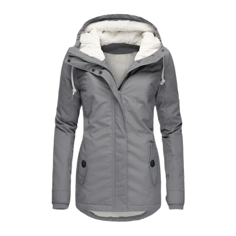 Drune | Winterjacke mit Kapuze für Damen - gestepptes Winterjacke