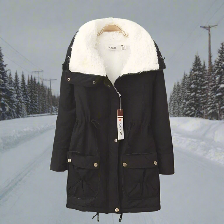 Drune | Warme Baumwoll Winterjacke damen Mit Kapuze