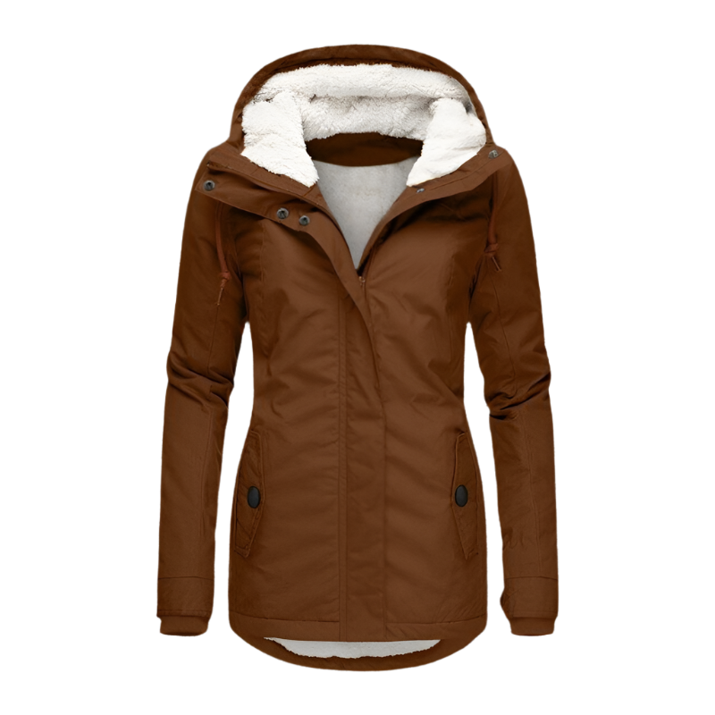 Drune | Winterjacke mit Kapuze für Damen - gestepptes Winterjacke