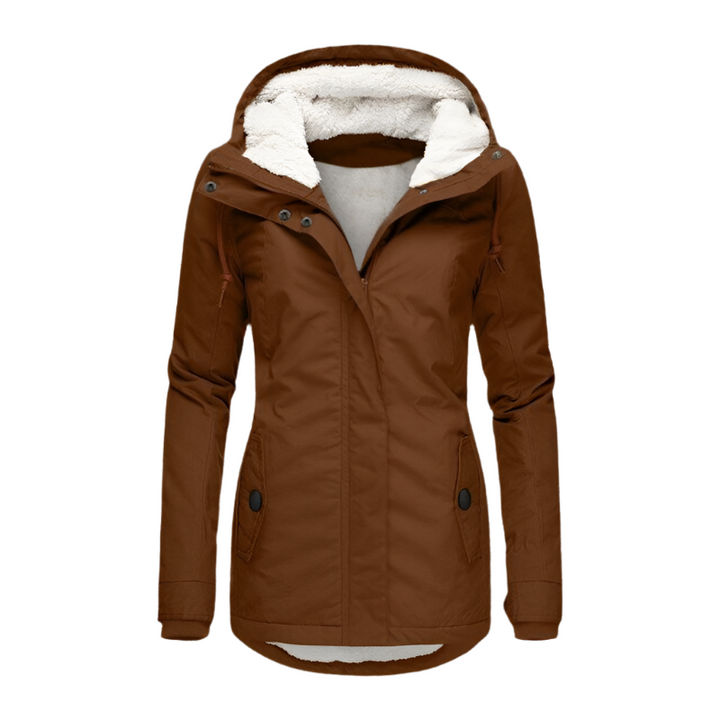 Drune | Winterjacke mit Kapuze für Damen - gestepptes Winterjacke