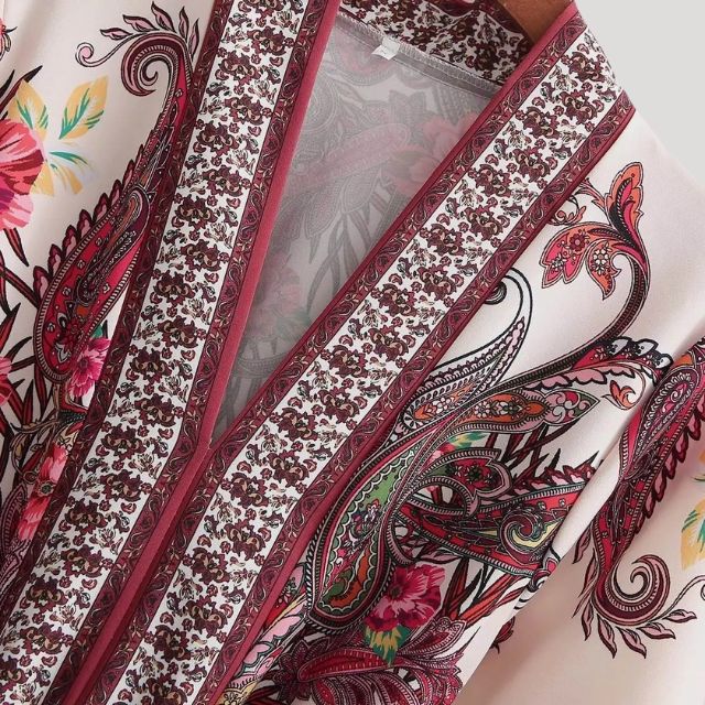 Drune | Midikleid Mit Kaschmir Feeling Und Taillengürtel