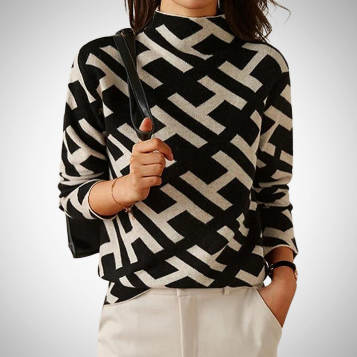 Drune | Eleganter Geometrischer Pullover