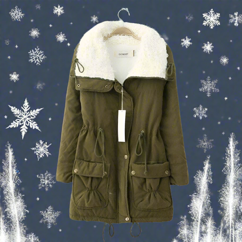 Drune | Warme Baumwoll Winterjacke damen Mit Kapuze