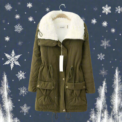 Drune | Warme Baumwoll Winterjacke damen Mit Kapuze