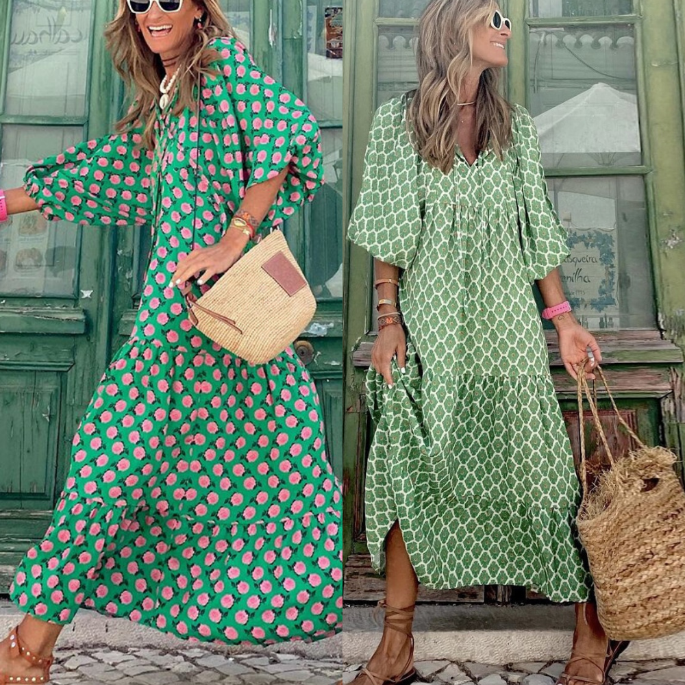 Drune | Grünes Sommerkleid