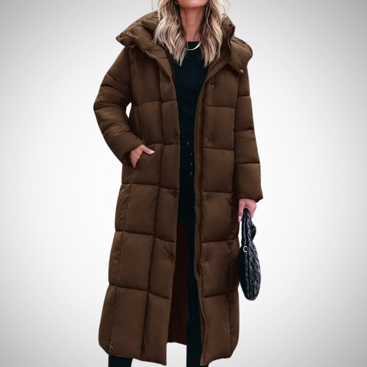 Drune | Marie Stylische Lange Decken Puffa Jacke Für Frauen