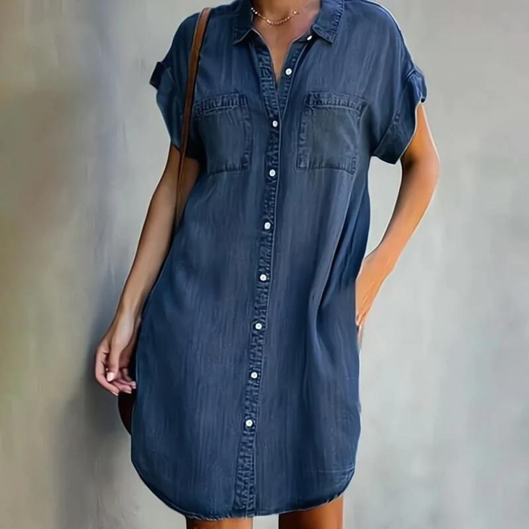 Drune | Hochwertiges Denimkleid