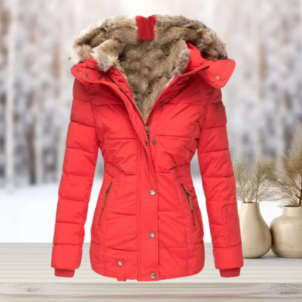 Drune | Wintermantel mit Pelzfutter und Kapuze - luxuriös und warm für Frauen