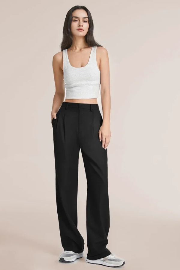 Drune | Hose mit Weitem Bein Vielseitige Eleganz