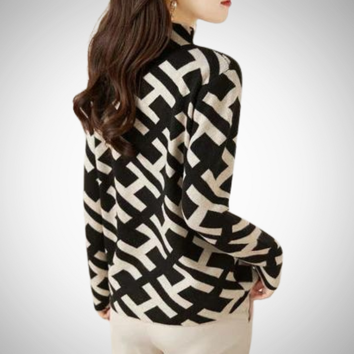 Drune | Eleganter Geometrischer Pullover