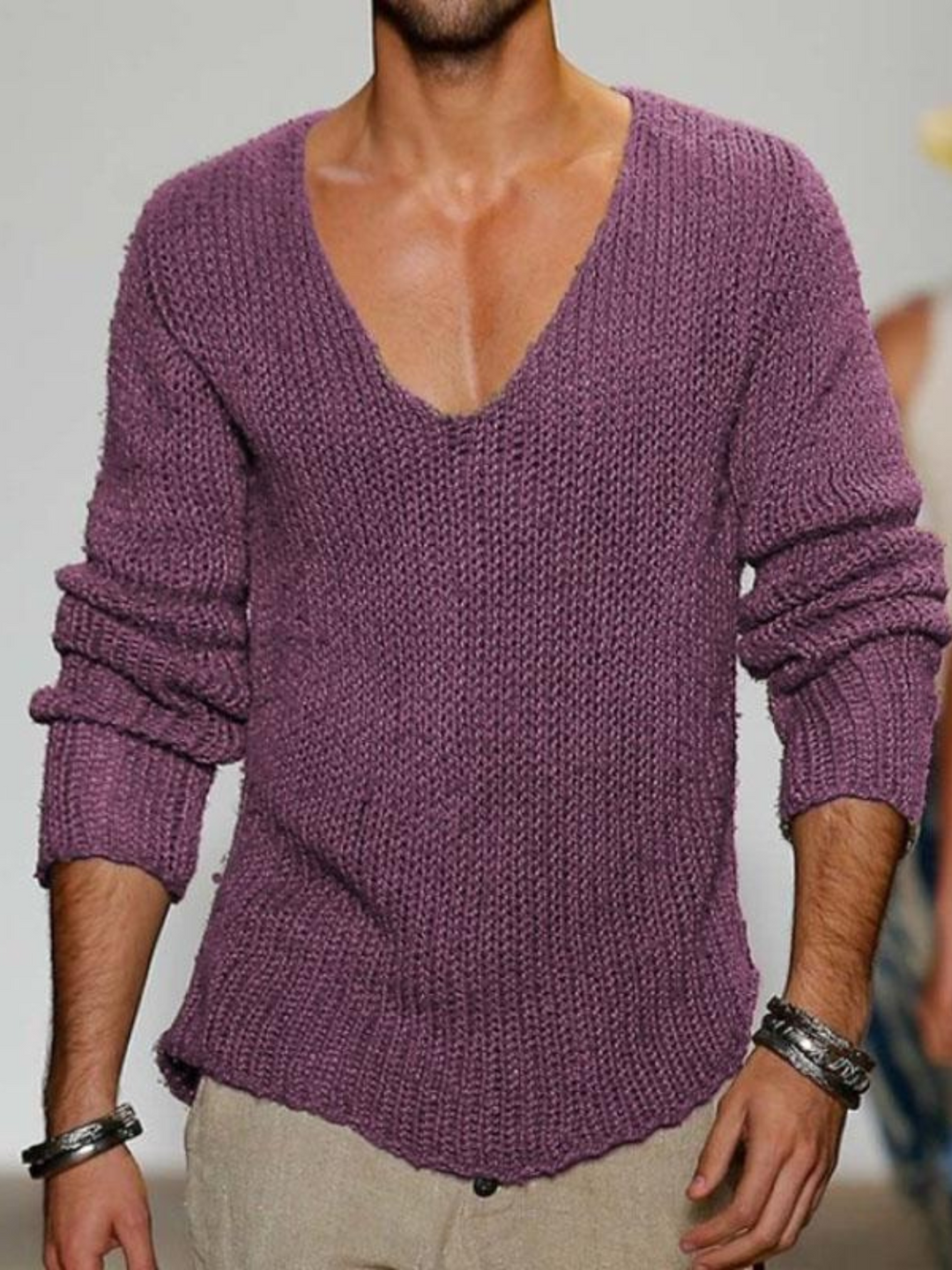 Drune | V-Ausschnitt Pullover für Herren - Lockere Passform