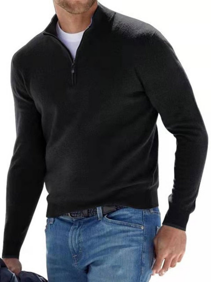 Drune | V-Ausschnitt, Gestrickter Herrenpullover - Reguläre Passform