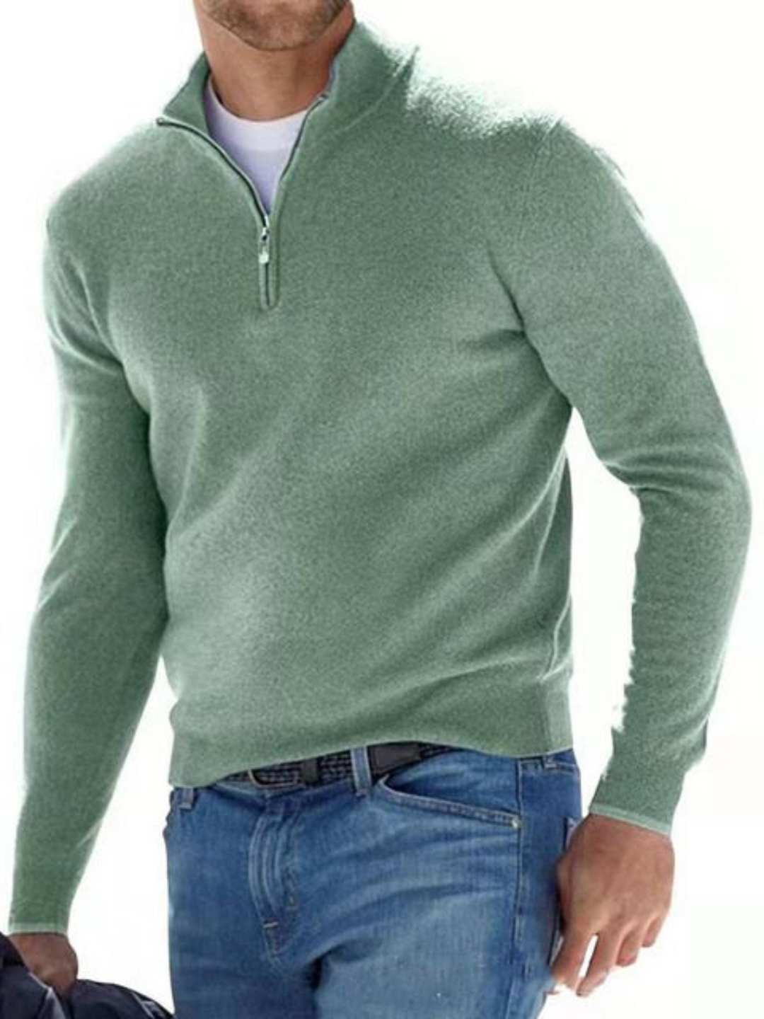 Drune | V-Ausschnitt, Gestrickter Herrenpullover - Reguläre Passform