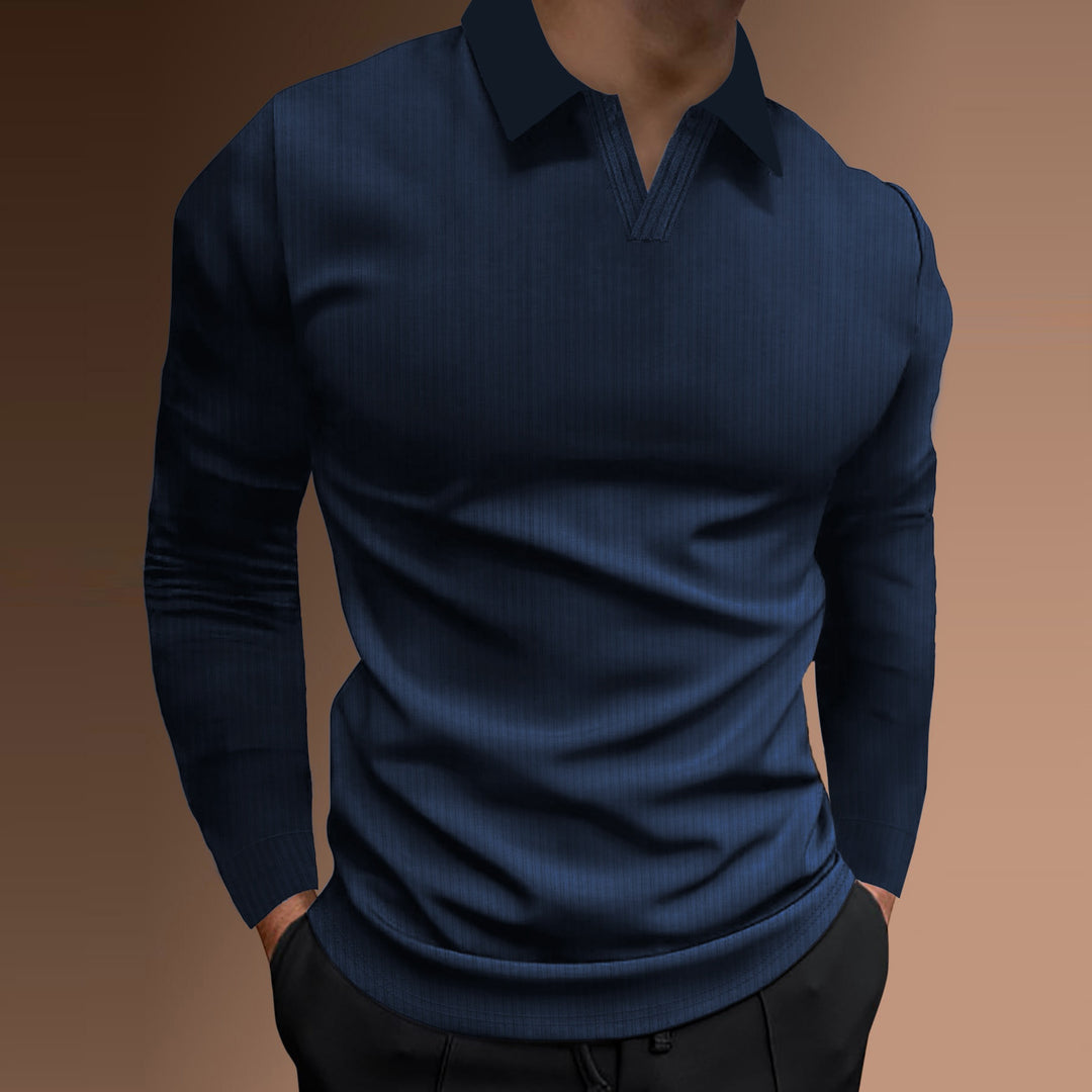Drune - Lässiger Herrenpullover mit V-Ausschnitt