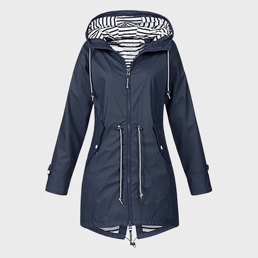 Drune | Trendy Lange Regenjacke für Damen Carina
