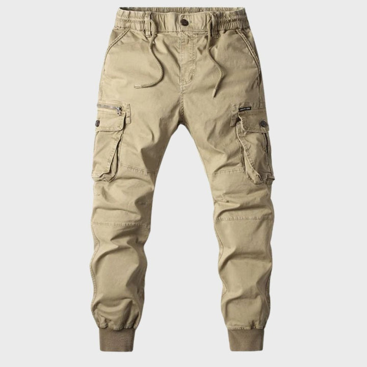 Drune | Cargohose Jogger - Bequeme Freizeithose mit elastischem Bund & Taschen im Utility-Style