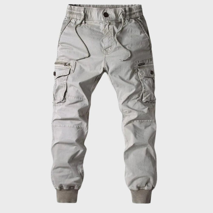 Drune | Cargohose Jogger - Bequeme Freizeithose mit elastischem Bund & Taschen im Utility-Style