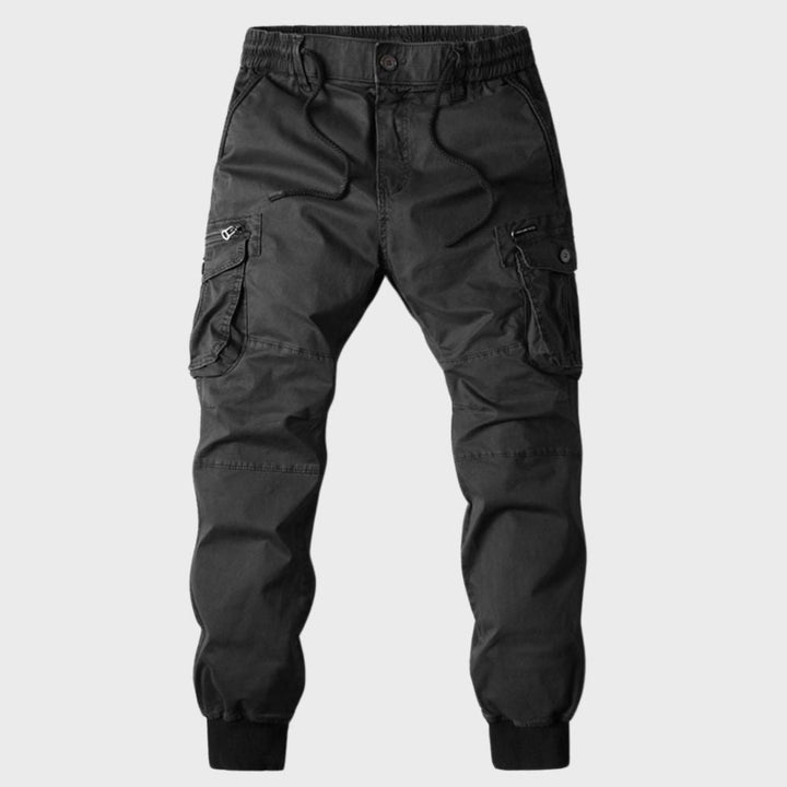 Drune | Cargohose Jogger - Bequeme Freizeithose mit elastischem Bund & Taschen im Utility-Style
