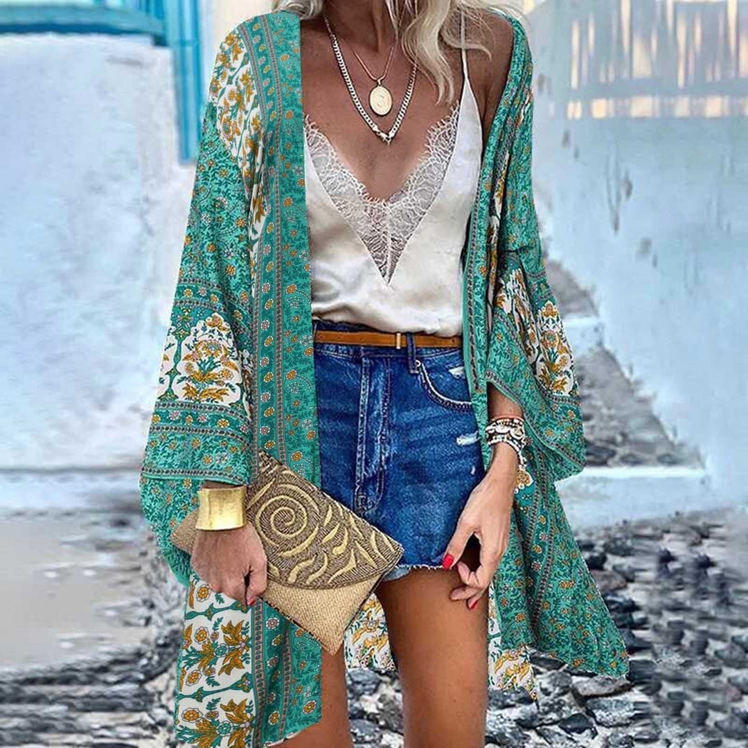 Drune | Kimono Erhöhe Deine Sommergarderobe mit Unserem Farbenfrohen Bedruckten Kimono