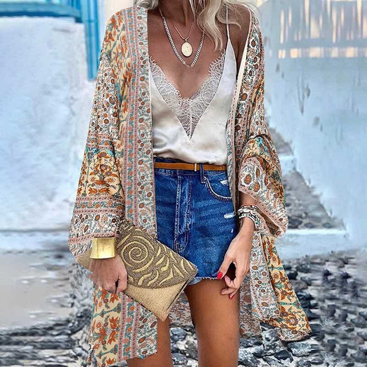 Drune | Kimono Erhöhe Deine Sommergarderobe mit Unserem Farbenfrohen Bedruckten Kimono
