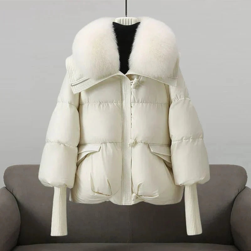 Drune | Pufferjacke mit Kunstpelzkragen - Warm & Stilvoll - Winter-Essential