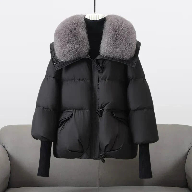 Drune | Pufferjacke mit Kunstpelzkragen - Warm & Stilvoll - Winter-Essential
