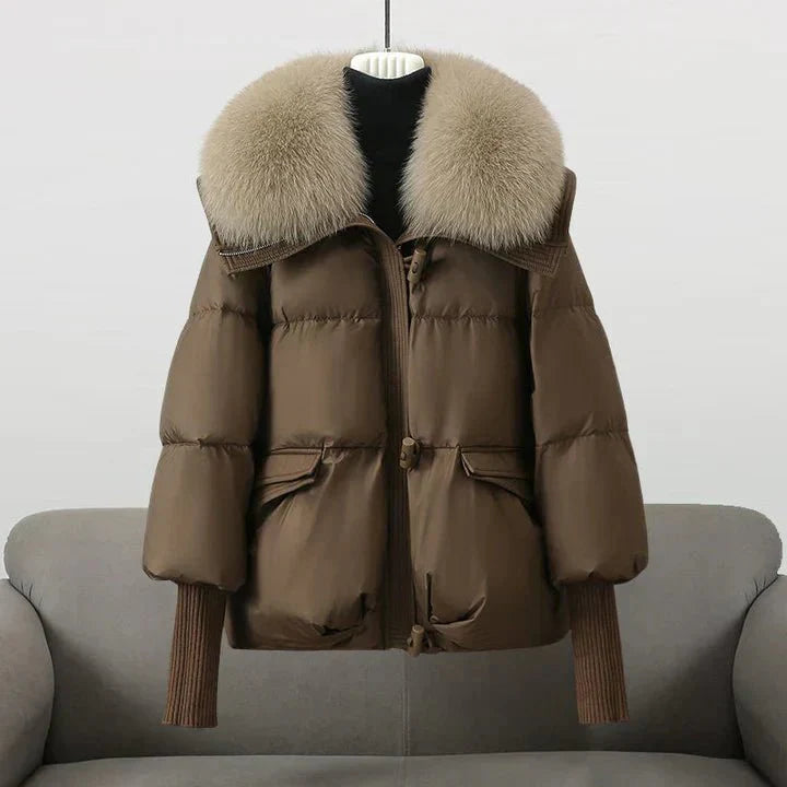 Drune | Pufferjacke mit Kunstpelzkragen - Warm & Stilvoll - Winter-Essential