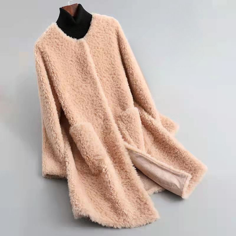 Drune | Wollmischung Relaxed Fit Mantel - Mit Patten Taschen Offener Frontmantel