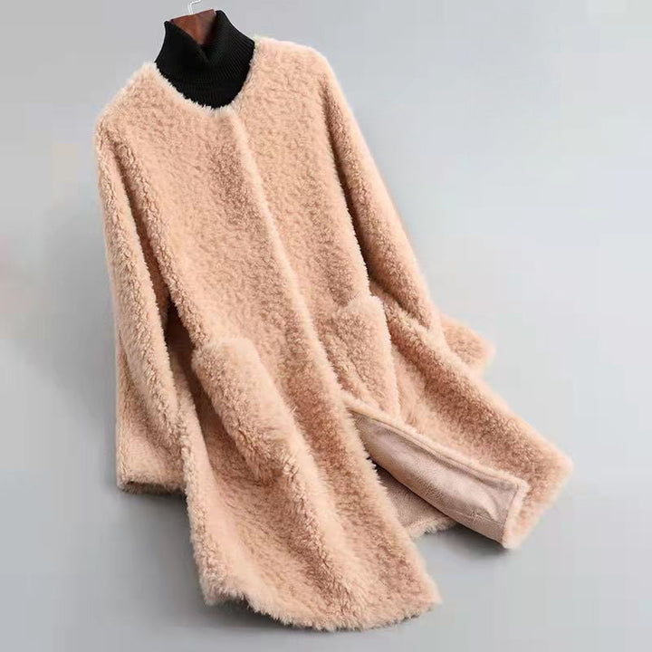 Drune | Wollmischung Relaxed Fit Mantel - Mit Patten Taschen Offener Frontmantel