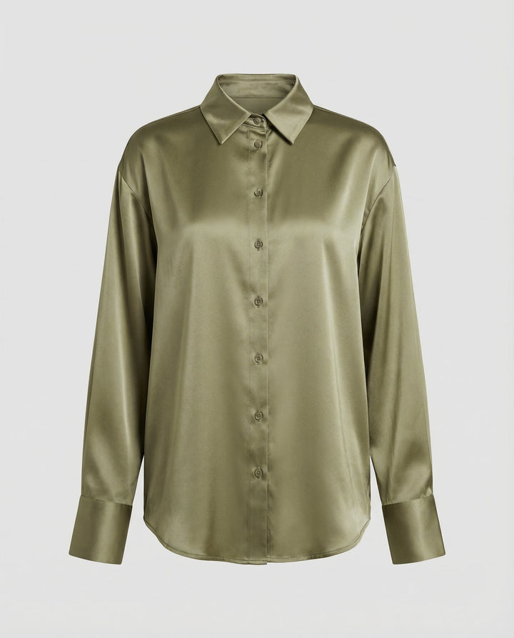 Luxuriöse Elegante Seidenbluse Damen | Drune