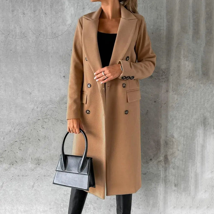 Drune | Eleganter Damen Langer Trenchcoat Klassischer Stil mit Langanhaltendem Komfort