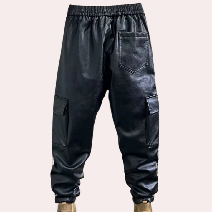 Drune | Herren Leder Cargo Hose
