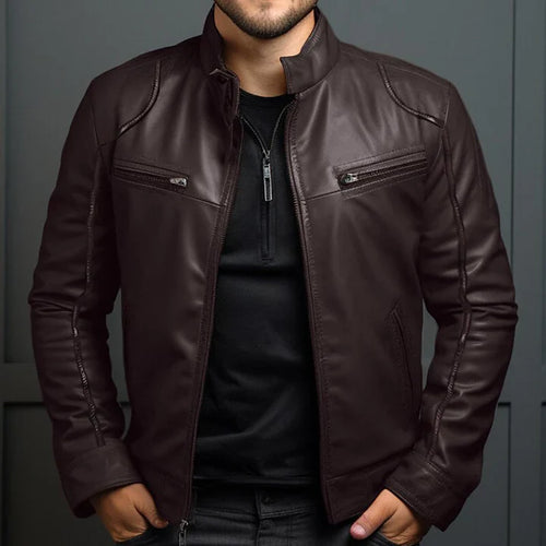 Drune | Vintage Leder Herrenjacke