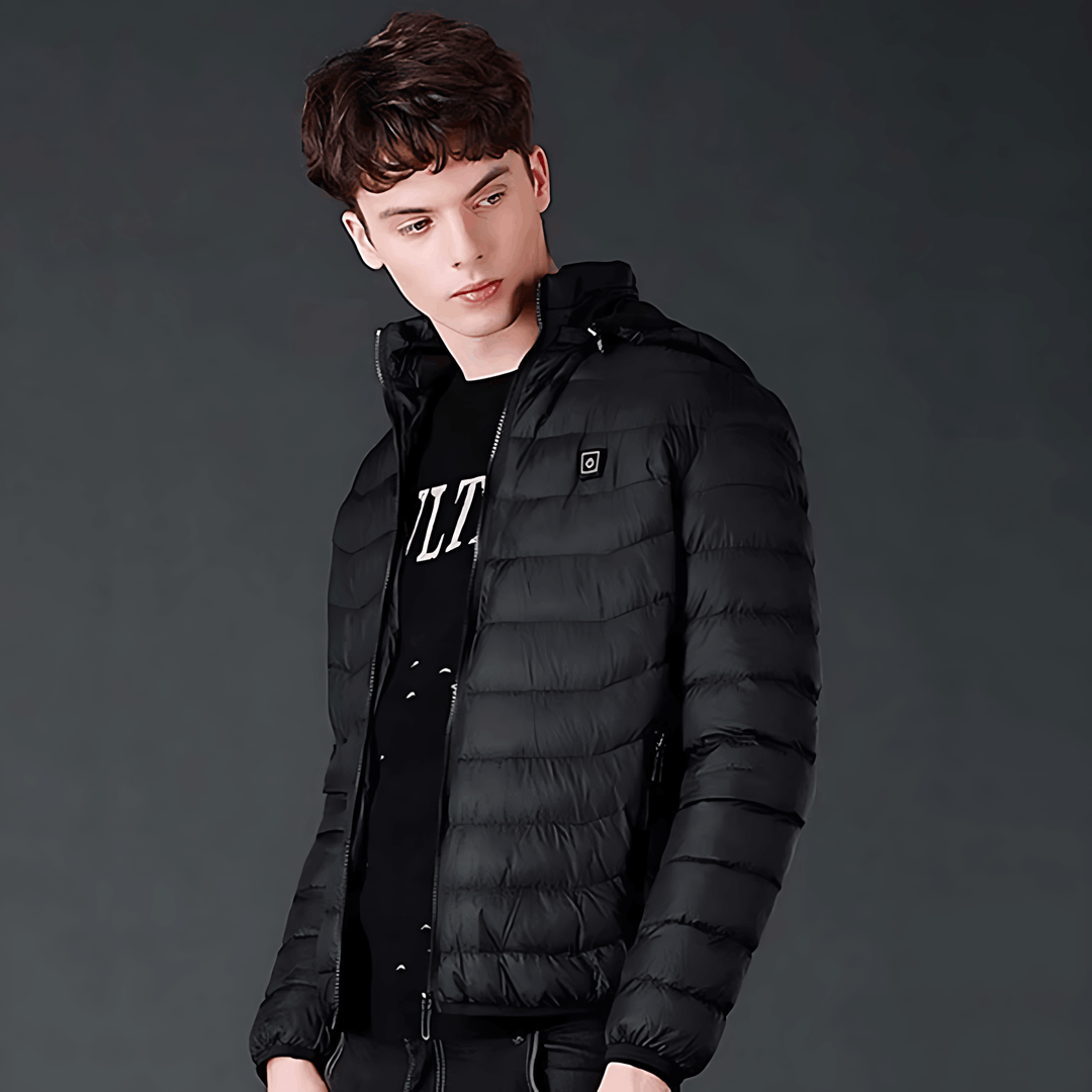 Drune | Jacke Kapuze Puffer Daunenjacke
