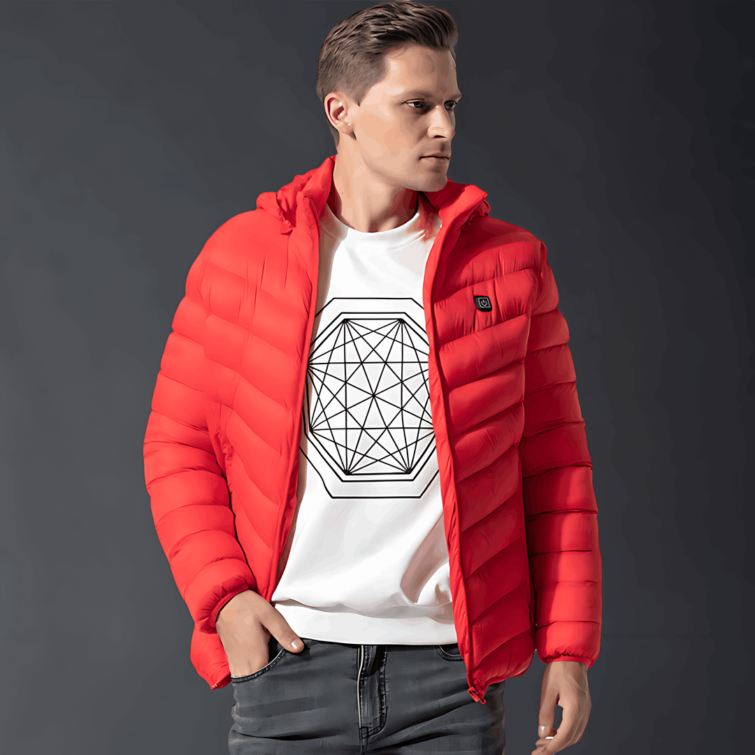 Drune | Jacke Kapuze Puffer Daunenjacke