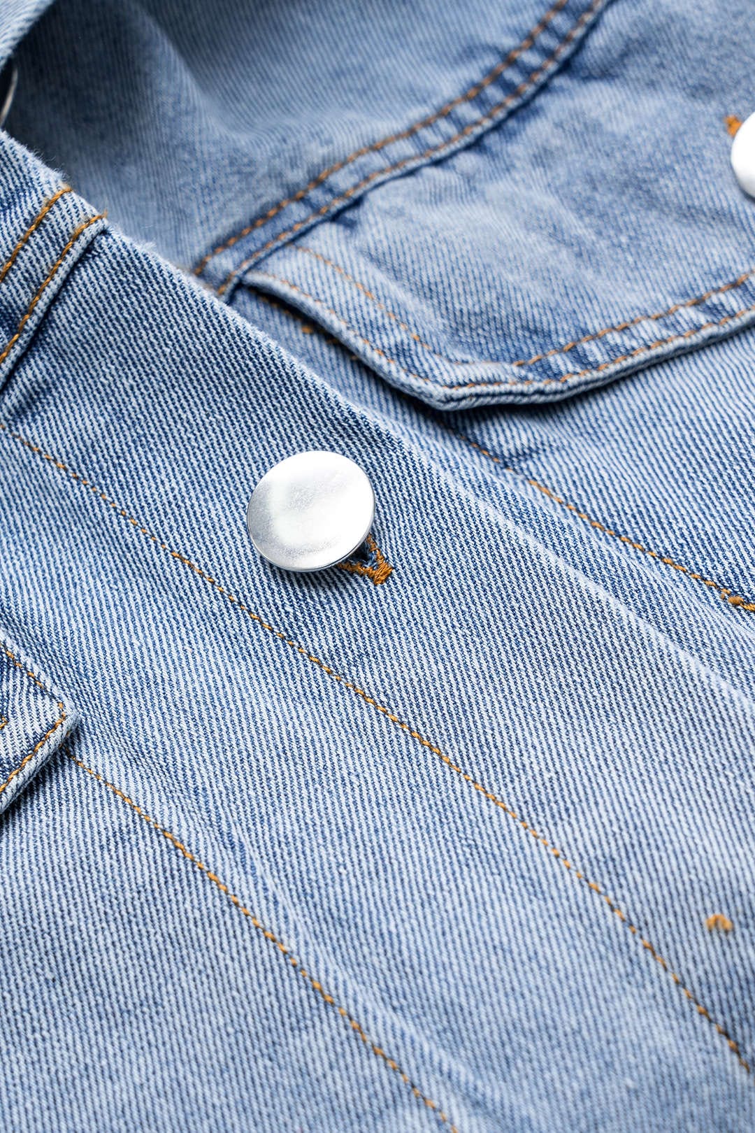 Drune | Übergröße Denim Hemd mit Knopfleiste Lässiger Allrounder
