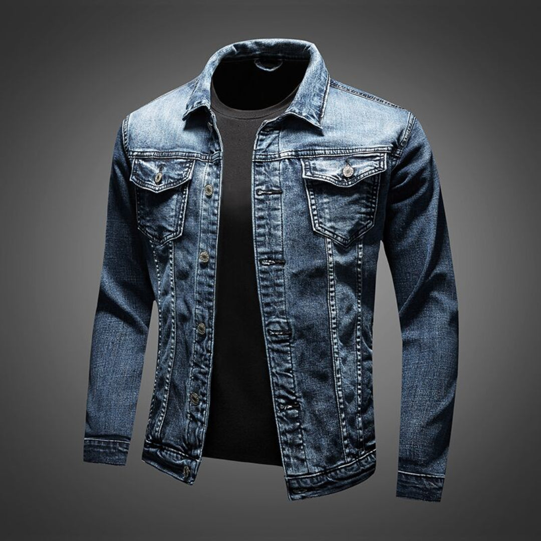 Drune | Warmes Herren Jacke mit langen Ärmeln Knopf