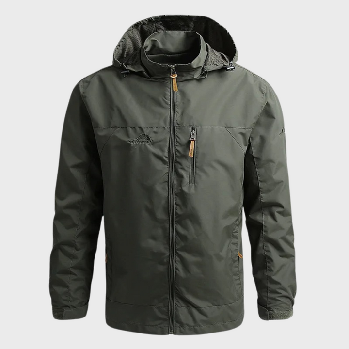 Drune | Regenjacke mit Kapuze für Herren Wasserfest