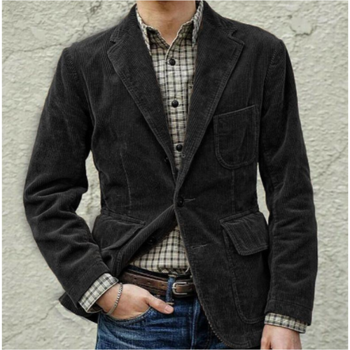 Drune | Cordjacke für Herren mit Vordertaschen Winter