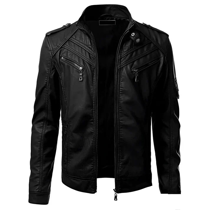 Drune | Elegante und hochwertige Motorradjacke für Männer Mit mehreren Taschen