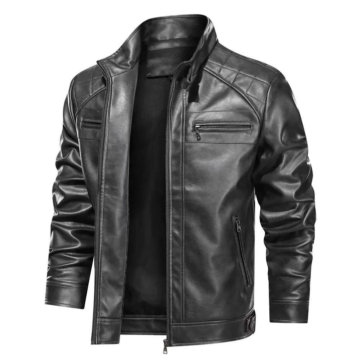 Drune | Premium Motorradjacke für Herren Schwarz und Braun