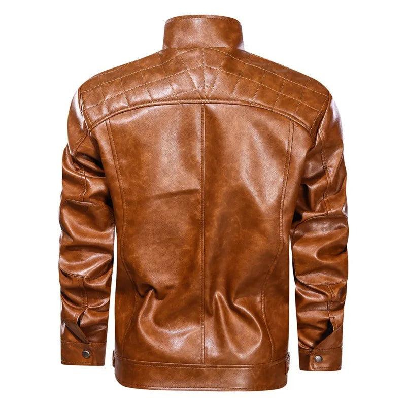 Drune | Premium Motorradjacke für Herren Schwarz und Braun