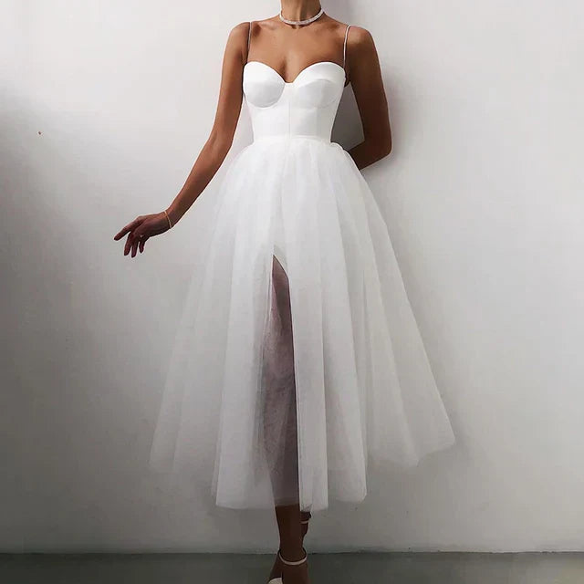 Drune | Elegantes Tüll Korsatzt Abendkleid Für Damen