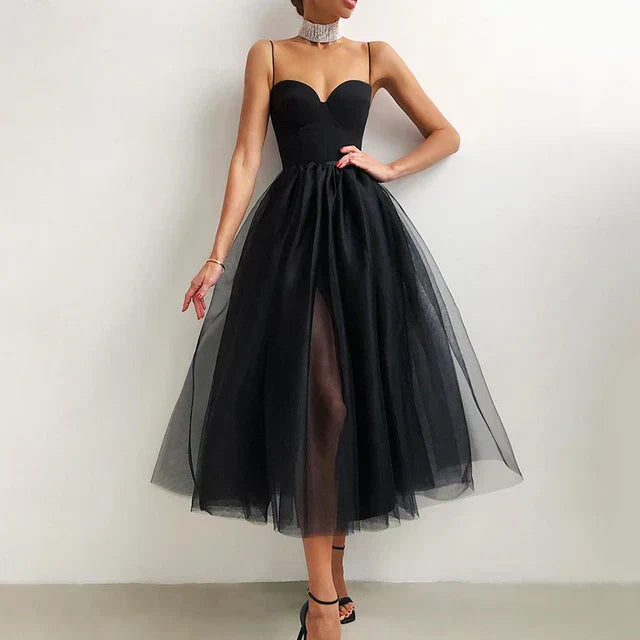 Drune | Elegantes Tüll Korsatzt Abendkleid Für Damen