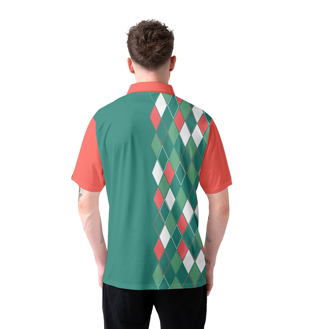 Drune | Vintage Weihnachten 80er Herren Polohemd