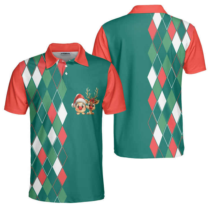 Drune | Vintage Weihnachten 80er Herren Polohemd