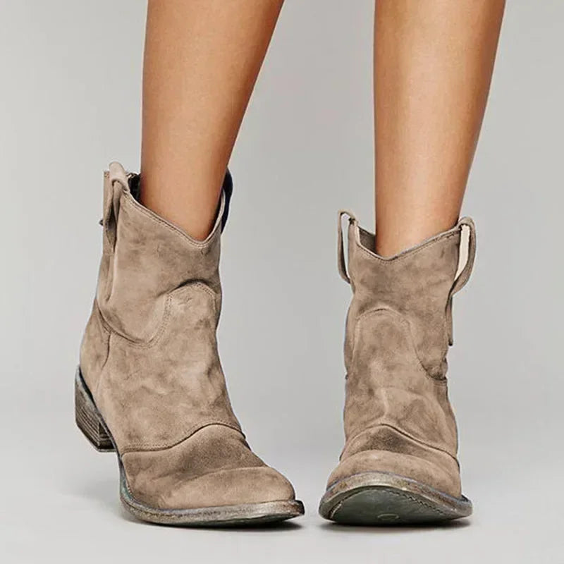Drune | Cowboy Stiefelette Im Vintage Stil