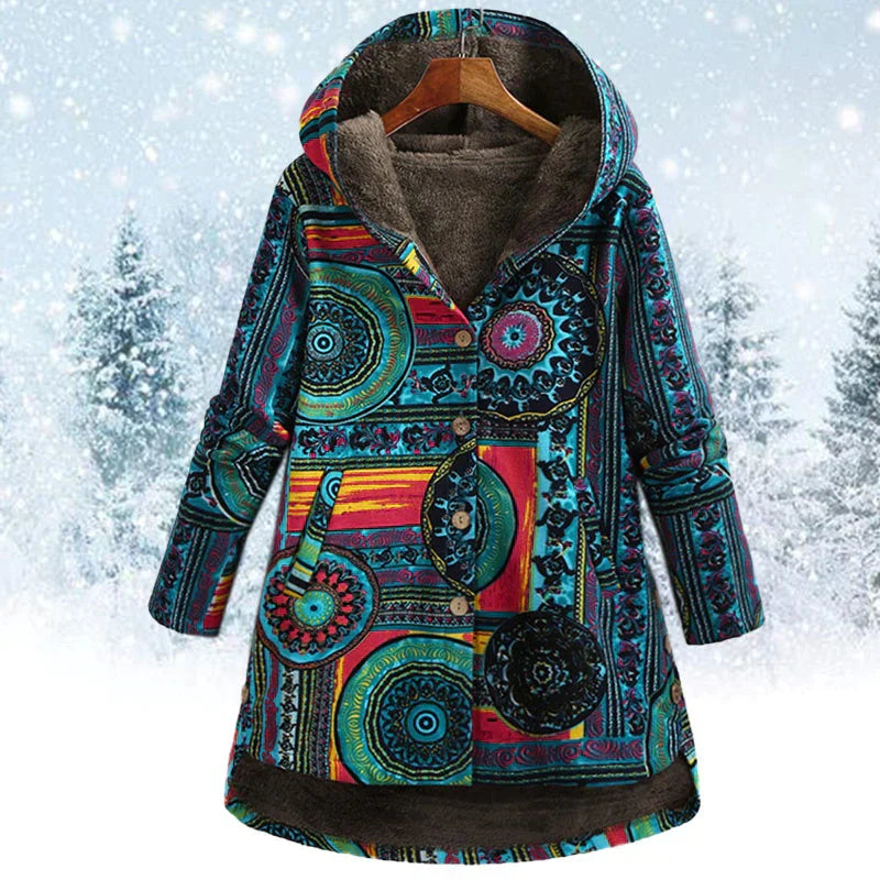 Drune | gestrickte Winterjacke - schickes warmes Hoodie-Jackett