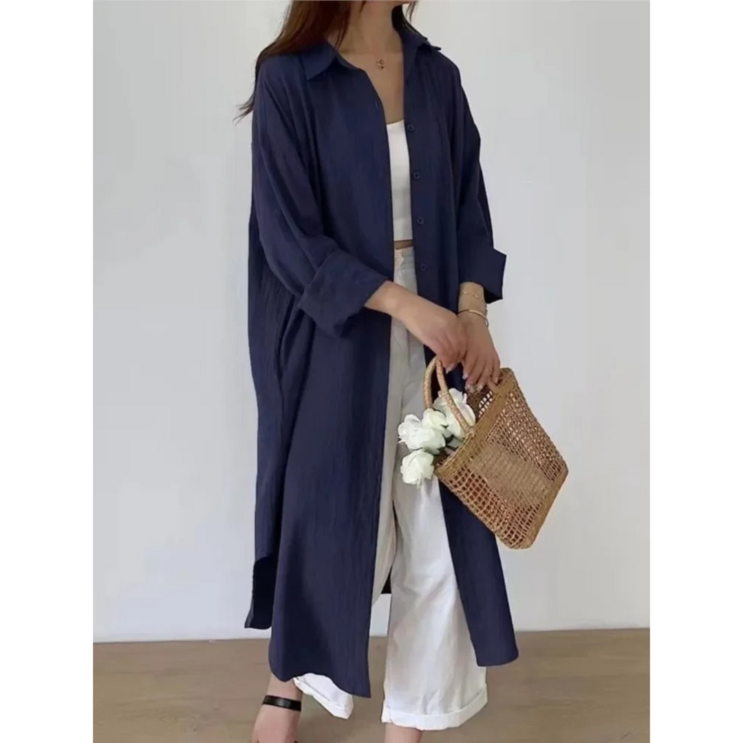 Drune | Vintage Halbarm Hemdkleid Leinen und Baumwolle