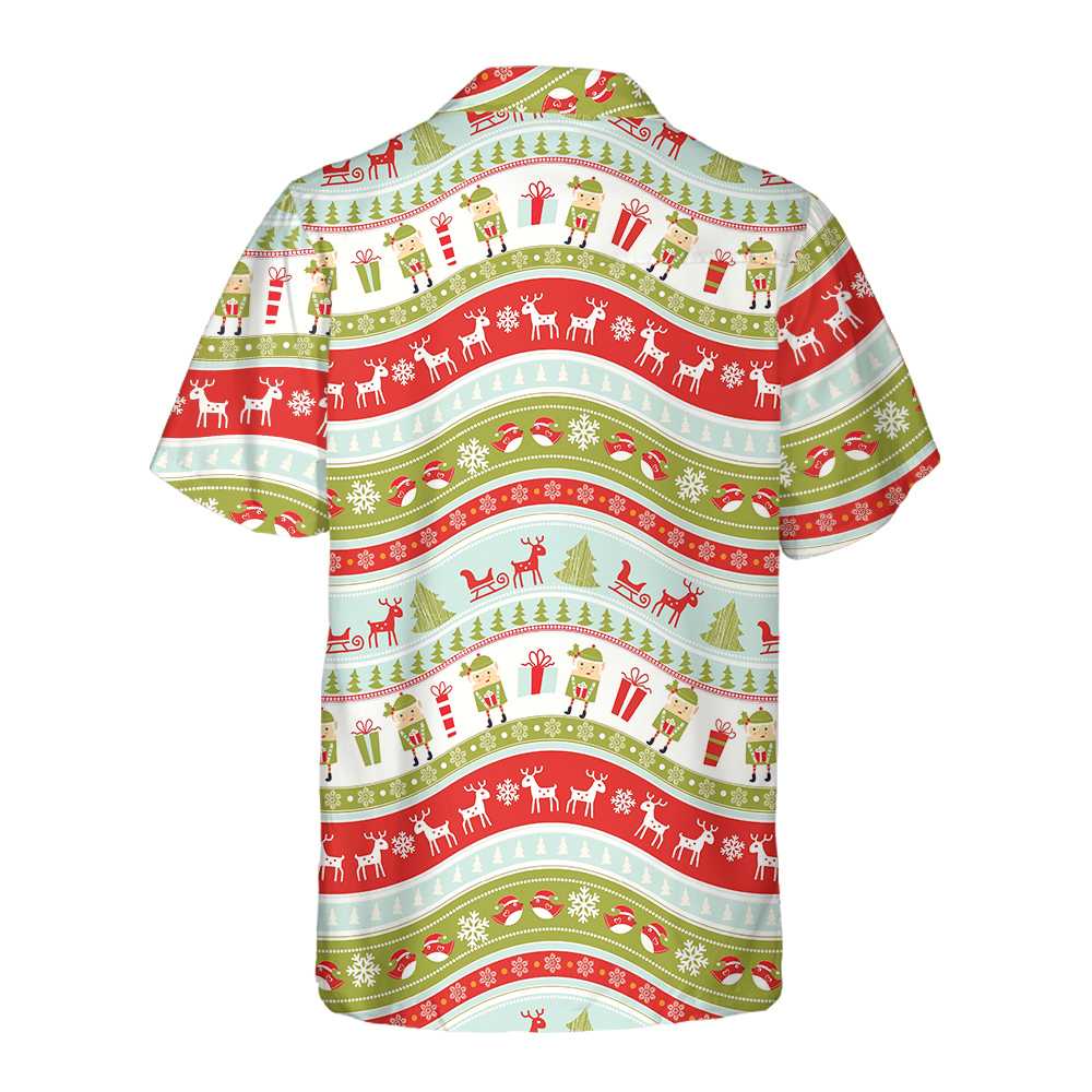 Drune | Vintage Weihnachtself Hawaiian Shirt, Lustiges Weihnachts Shirt, Beste Xmas Geschenkidee